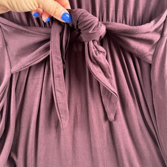 Matilda Jane Women Dress Size Small Eggplant Stretch Knit Pockets Teacher Office - Picture 8 of 12